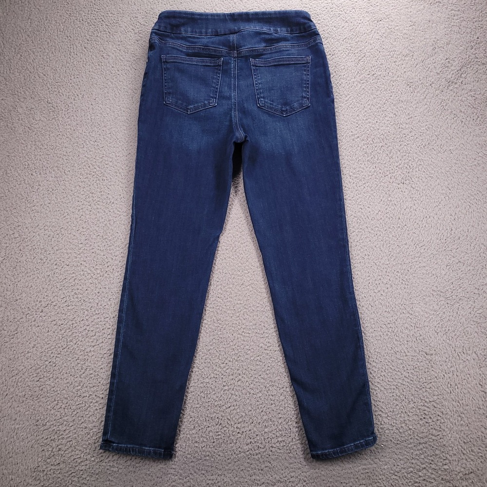 CHICOS Jeans Size 6 (0.5R) Pull On Jegging Ankle Mid Rise Stretch Denim - Picture 2 of 12